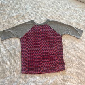 LuLaRoe 3/4 Sleeve Shirt